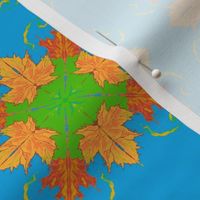 Autumn Maple Leaves Abstract