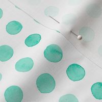 Watercolor Dots: Mint