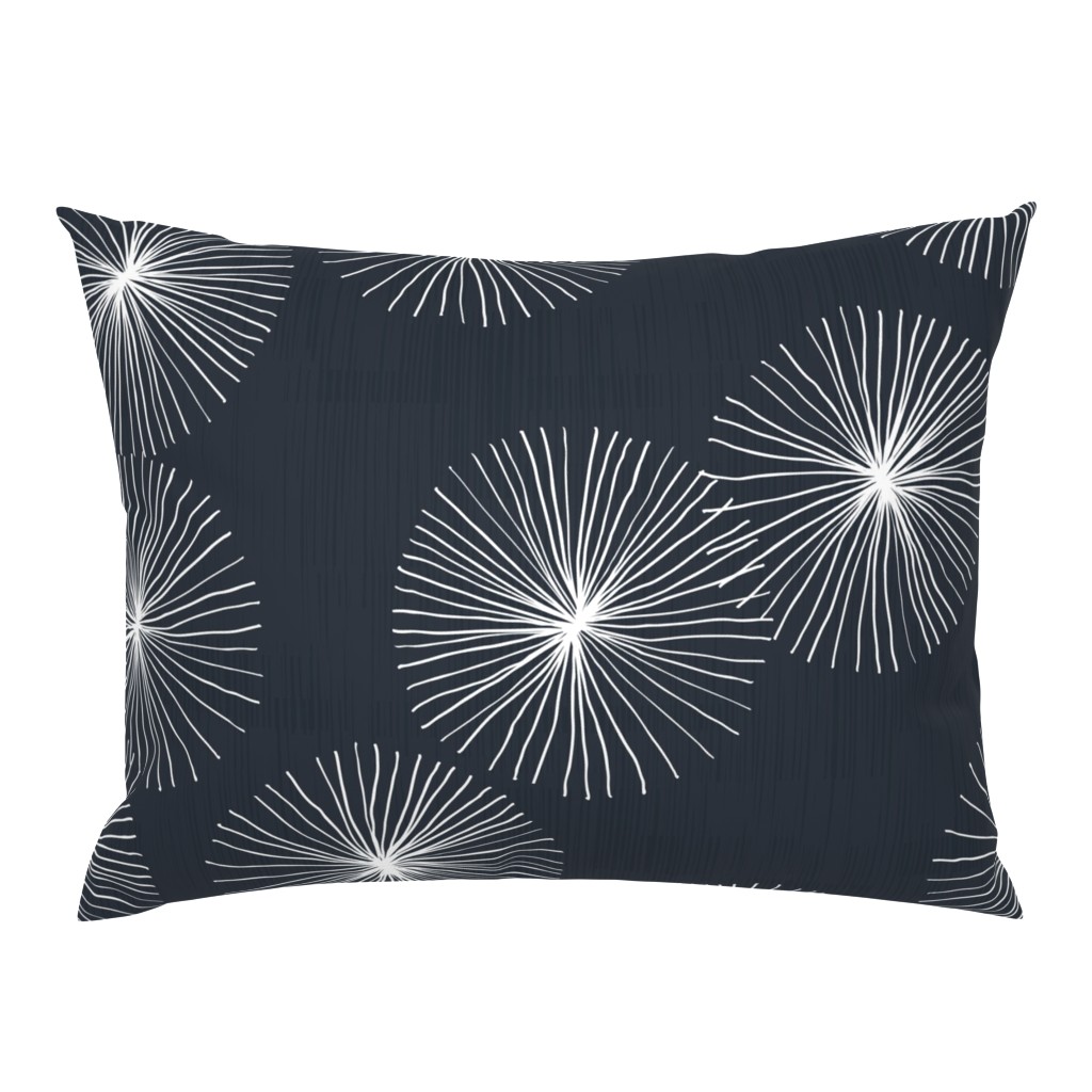 Dandelions M+M Navy Black by Friztin