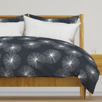 Dandelions M+M Navy Black by Friztin