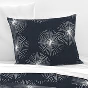 Dandelions M+M Navy Black by Friztin