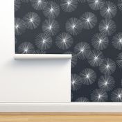 Dandelions M+M Navy Black by Friztin