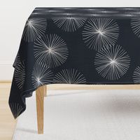 Dandelions M+M Navy Black by Friztin