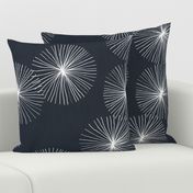 Dandelions M+M Navy Black by Friztin