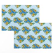 50s_yellow_and_blue_flower_cluster