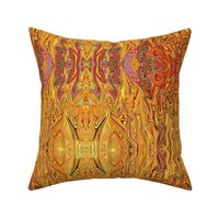 Gold Yellow Gypsy Abstract Boho