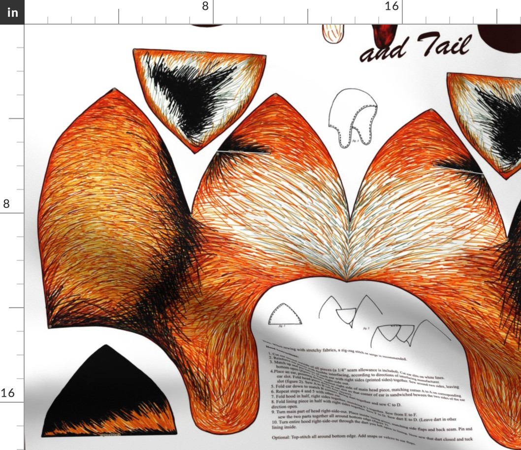 Fox Hood and Tail