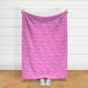 Personalised Name Fabric - Purple/Pink 12 Birds