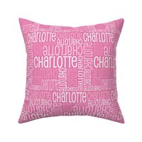 Personalised Name Fabric - Pink