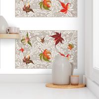 Falling Leaves tea towel