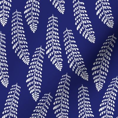 Sword Fern Indigo Blue