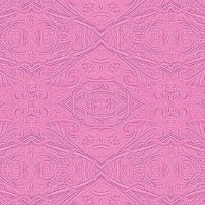 Embossed Pink Paisley in the Sand