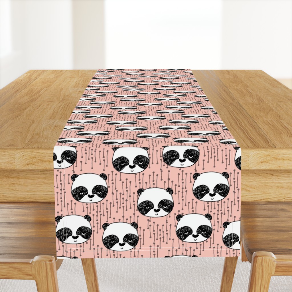 panda head // pink panda head cute panda design by andrea lauren pink panda fabric best panda design