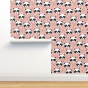 panda head // pink panda head cute panda design by andrea lauren pink panda fabric best panda design