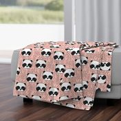 panda head // pink panda head cute panda design by andrea lauren pink panda fabric best panda design