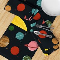 solar system // planets wall hanging 1 FQ planets fabric