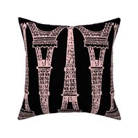 Paris ~ Eiffel For You ~ Black and Pink ~ Reverse