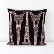 Paris ~ Eiffel For You ~ Black and Pink ~ Reverse