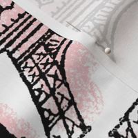 Paris ~ Eiffel For You ~ Black and Pink and White Chalk