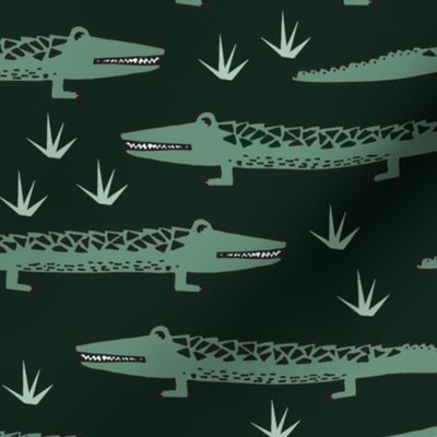 crocodiles // zoo animals crocodiles reptiles print, alligator pattern, alligator fabric, crocodiles fabric, andrea lauren design, andrea lauren fabric