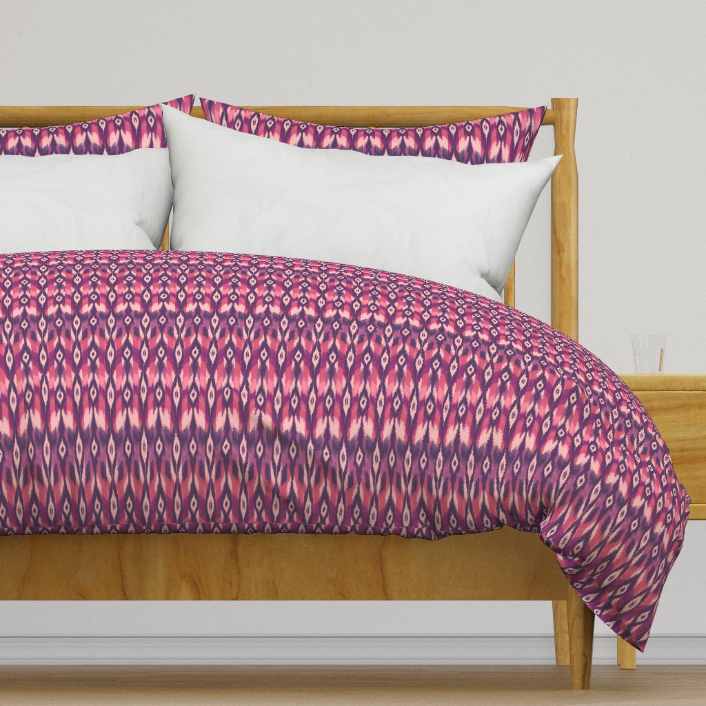 Purple Tribal Ikat