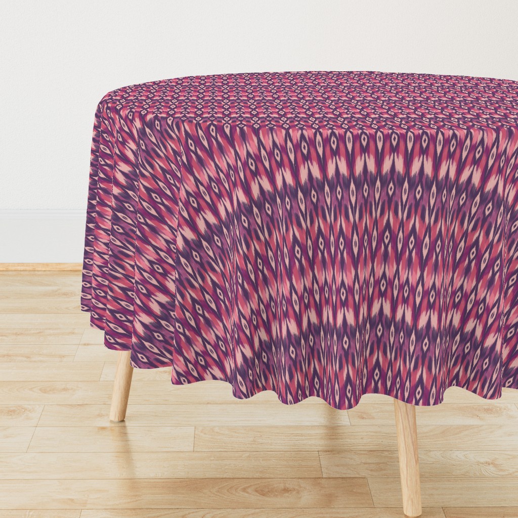 Purple Tribal Ikat