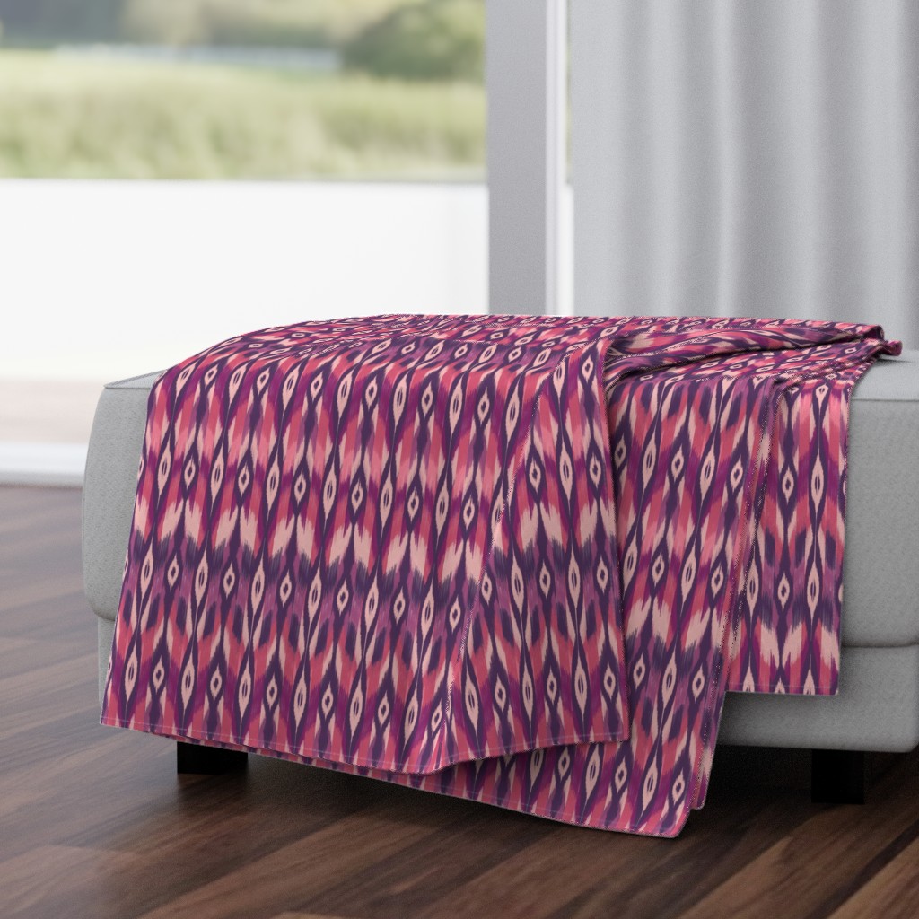 Purple Tribal Ikat