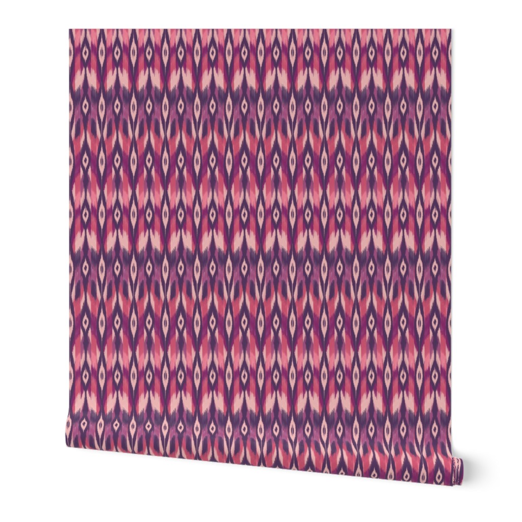 Purple Tribal Ikat