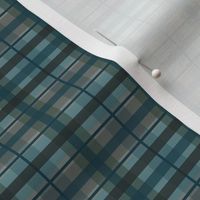 Small Brighter Plaid Blue/Gray/Green Design