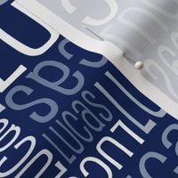 Personalised Name Fabric - Navy