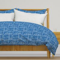 Personalised Name Fabric - Mid Blue