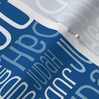 Personalised Name Fabric - Mid Blue