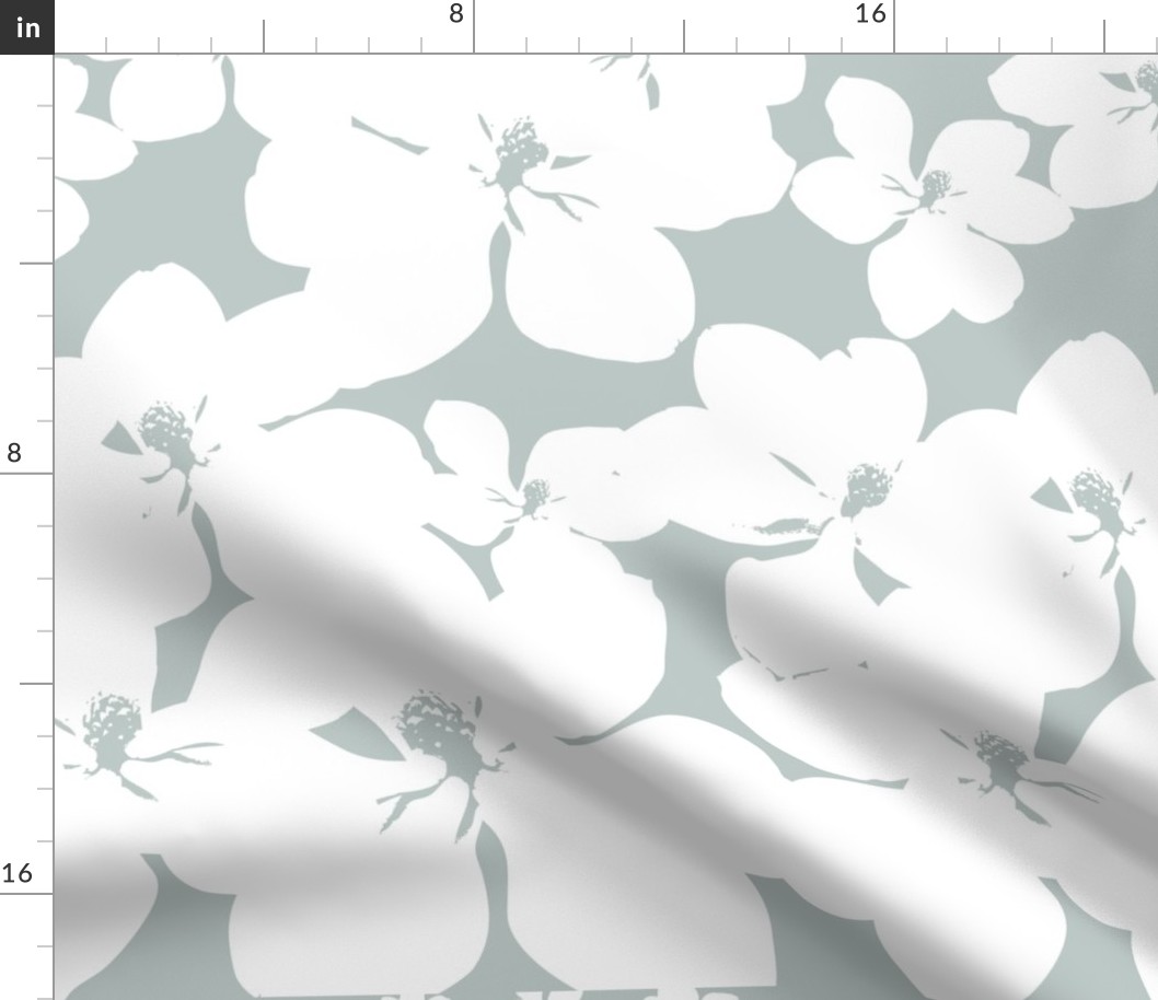 Magnolia Little Gem - Arctic - 3 Yard Panel