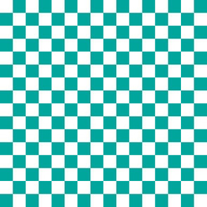 Checkerboard Teal