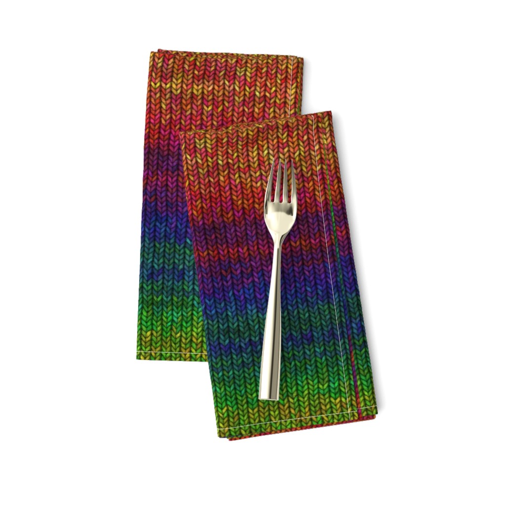 Large Rainbow Knit