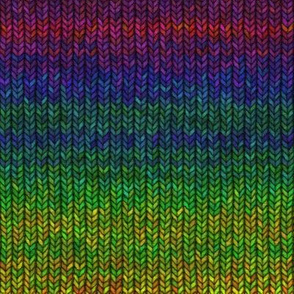 Large Rainbow Knit