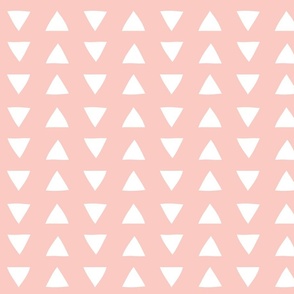 hand drawn triangles in pink
