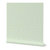 mint gold chevron small