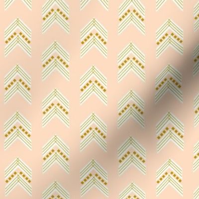 blush gold chevron small