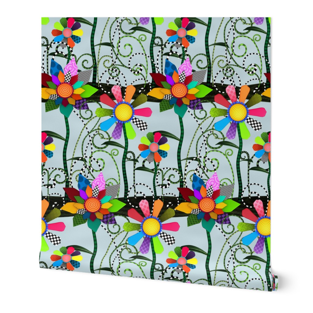Whimsical Flowers - Rows