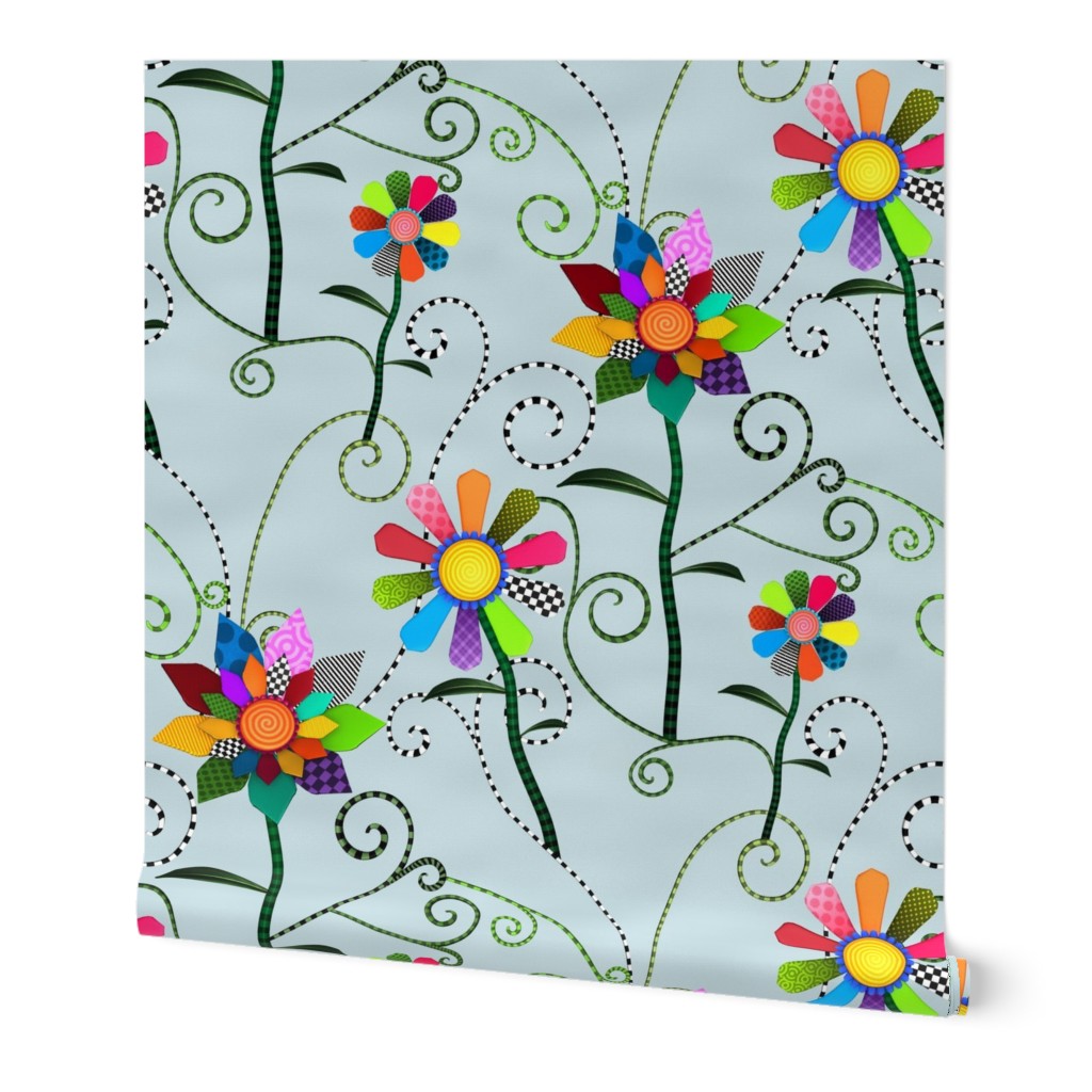 Whimsical Flowers - Allover