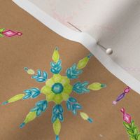 Colorful Snowflakes Gift Wrap