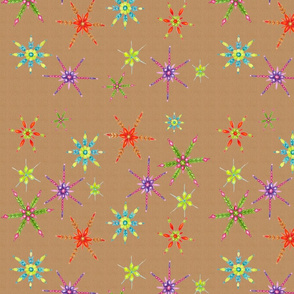 Colorful Snowflakes Gift Wrap