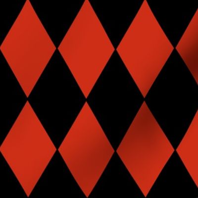 Harlequin Diamonds ~ Black And Red