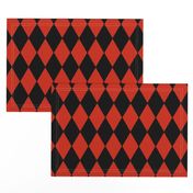 Harlequin Diamonds ~ Black And Red