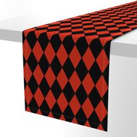 Harlequin Diamonds ~ Black And Red