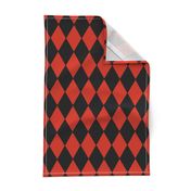 Harlequin Diamonds ~ Black And Red