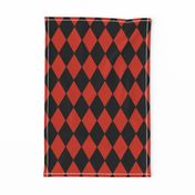 Harlequin Diamonds ~ Black And Red