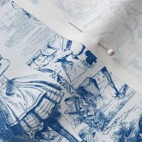 Curiouser and curiouser!  An Alice Toile ~ Blue ~ Small