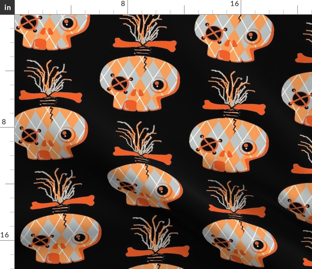 Abby skull Orange